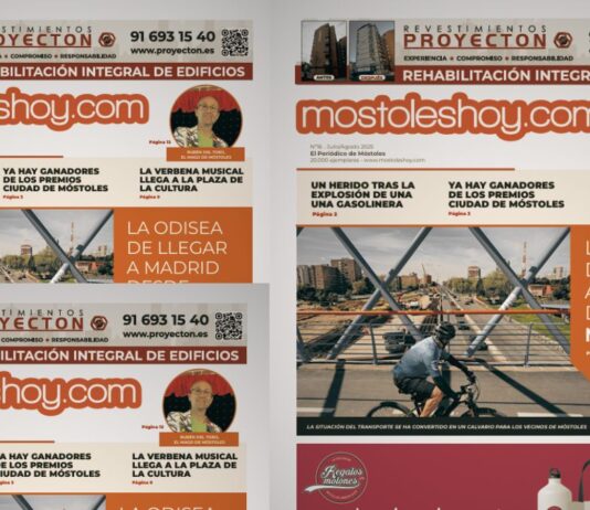 Los vecinos de Móstoles ya pueden leer la edición de julio del periódico de mostoleshoy.com