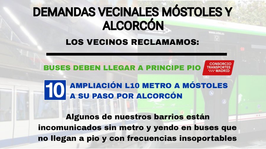 Móstoles pide la ampliación de la L10 hasta sus calles
