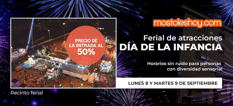 Atracciones al 50% en el día de la infancia en Móstoles