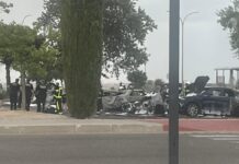Un incendio en el parking de Xanadú pone a Móstoles en aviso