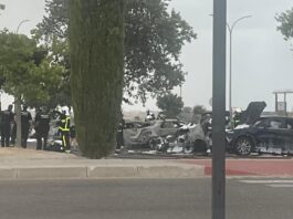 Un incendio en el parking de Xanadú pone a Móstoles en aviso