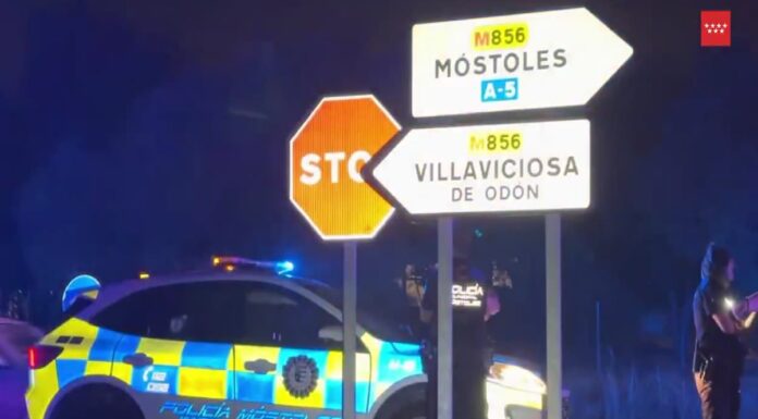 Un joven de 29 años fallece en Móstoles tras chocar su moto contra una señal