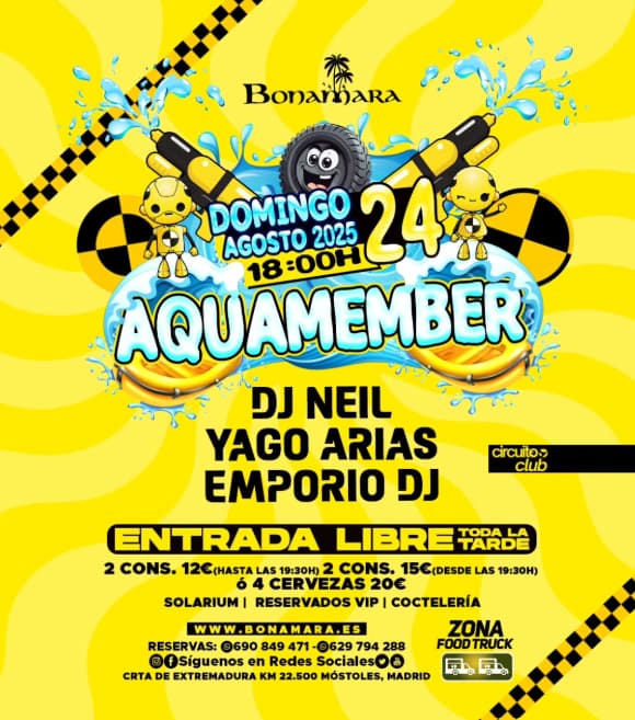Aquamember llega a Móstoles: la fiesta más refrescante del verano en Bonamara