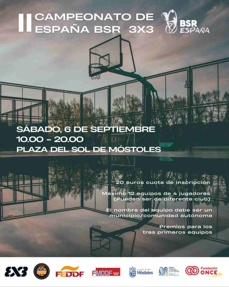 El mejor baloncesto en silla de ruedas 3x3 de España en la Plaza del Sol de Móstoles