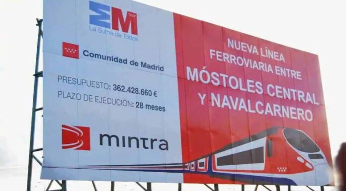 Transportes estima una fecha para iniciar las obras del tren que conectará Navalcarnero y Móstoles