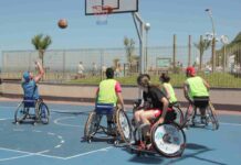 El mejor baloncesto en silla de ruedas 3x3 de España en la Plaza del Sol de Móstoles
