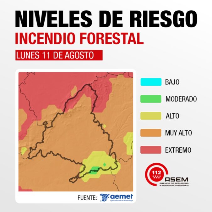 Incendio en el Parque Nelson Mandela de Móstoles