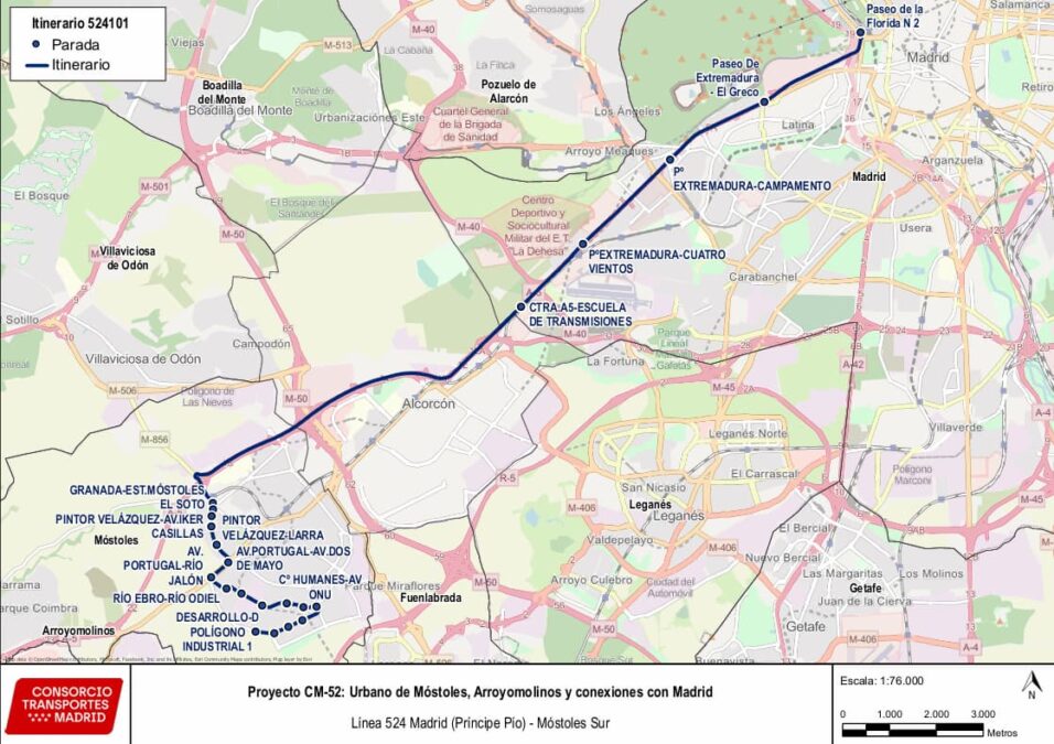 Los autobuses de Móstoles modificarán su recorrido tras aprobarse el nuevo mapa concesional de transporte