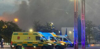 Un incendio en Tres Cantos deja nubes de humo y ceniza en Móstoles