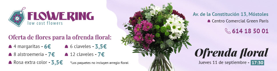Oferta para la ofrenda floral - Fiestas Móstoles 2025