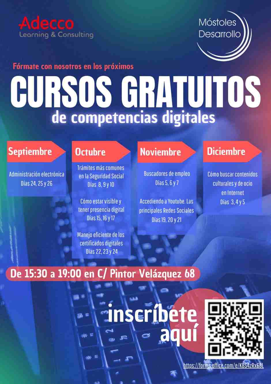Reduciendo la brecha digital en Móstoles gracias a siete talleres gratuitos