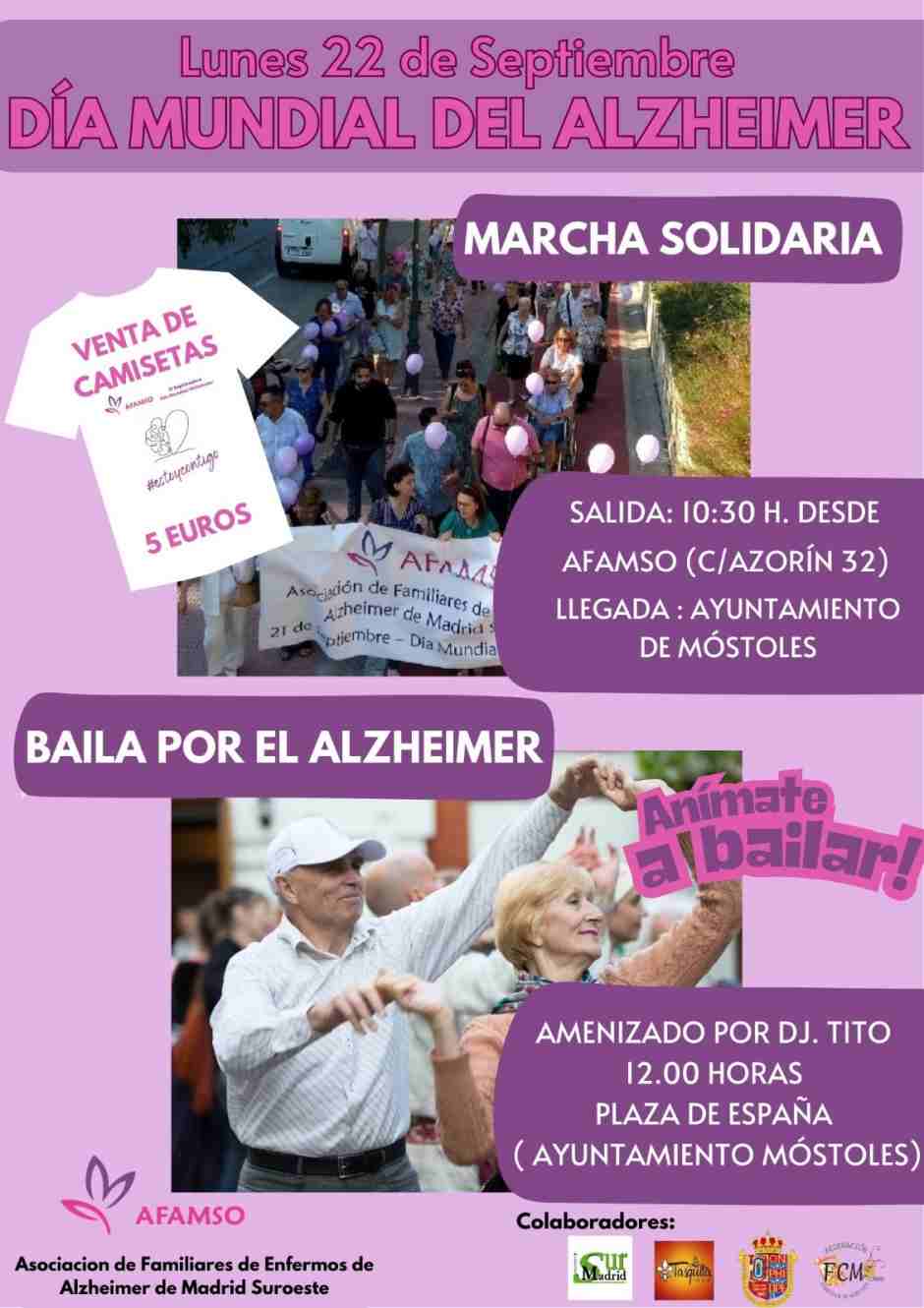 Móstoles no se olvida de los pacientes de Alzheimer y sus familias el próximo 22 de septiembre