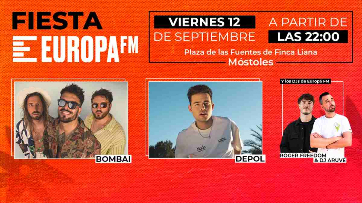 Las Fiestas de Móstoles bailarán al ritmo de la Fiesta Europa FM