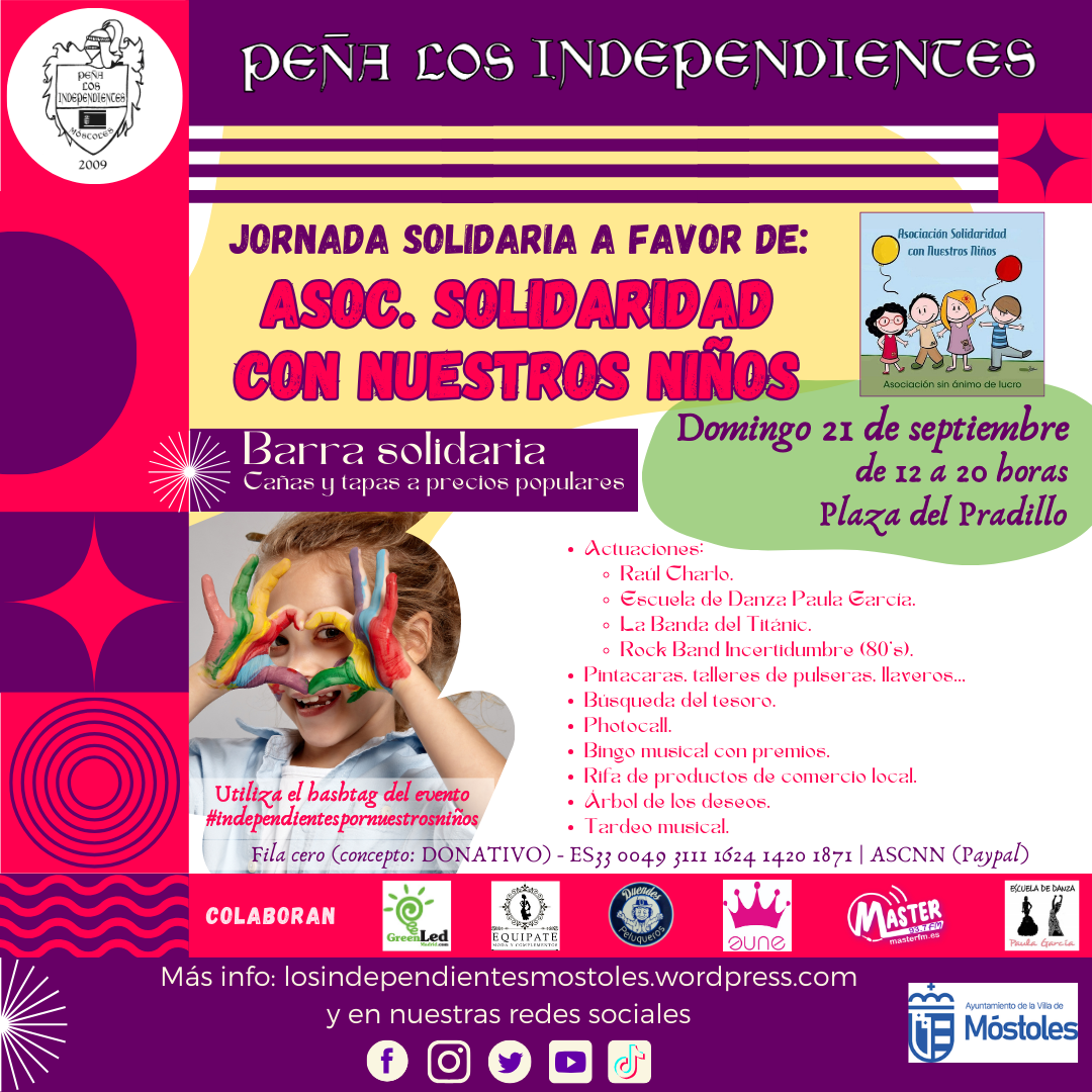 La Peña Los Independientes impulsa un evento benéfico en Móstoles