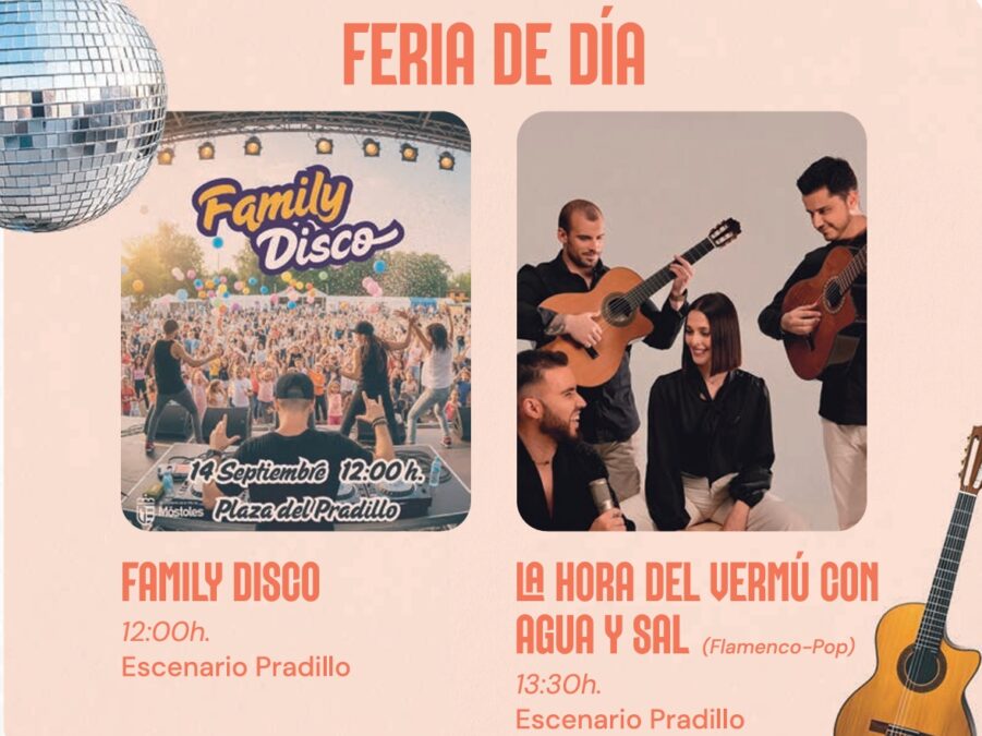 Móstoles trae como gran novedad la Feria de Día a sus Fiestas Patronales completamente gratis