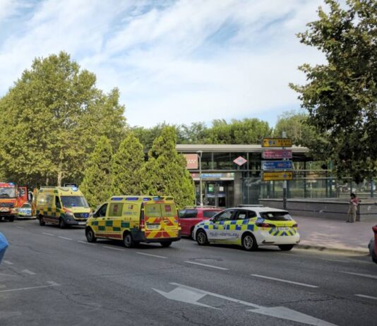 Un joven resulta herido tras caer a las vías en la estación de Universidad Rey Juan Carlos en Móstoles