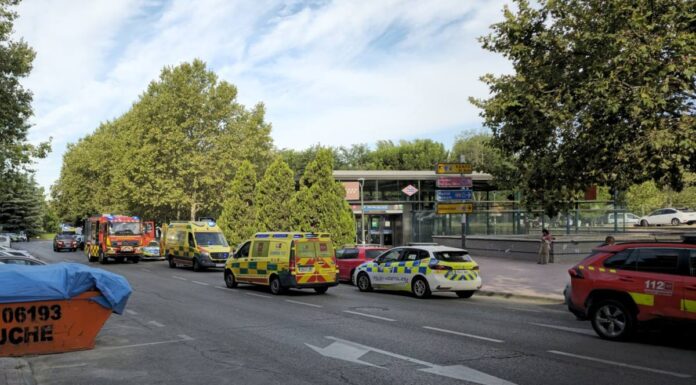 Un joven resulta herido tras caer a las vías en la estación de Universidad Rey Juan Carlos en Móstoles