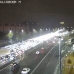 Un accidente en la A-5 provoca retenciones de más de tres kilómetros a la altura de Móstoles