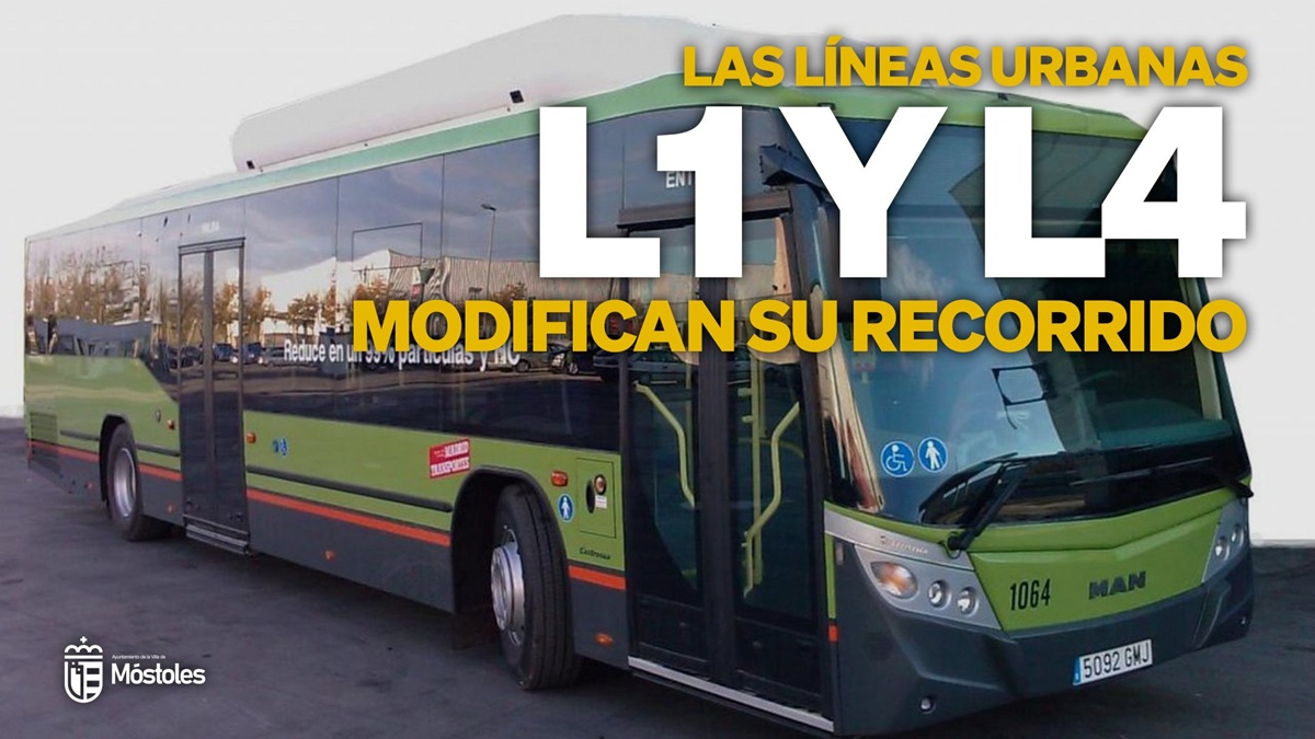 Gran noticia en el transporte de Móstoles: la L1 y la L4 modifican su recorrido para mejorar la circulación
