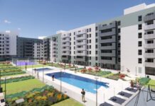 Avanza la construcción de 606 viviendas en el PAU-4 Móstoles con los primeros paneles industrializados