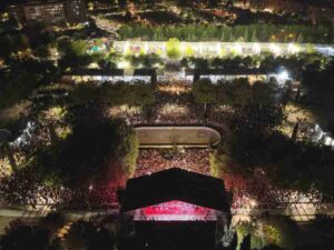 Protestas en Móstoles por las molestias ocasionadas durante las fiestas en el Parque Finca Liana