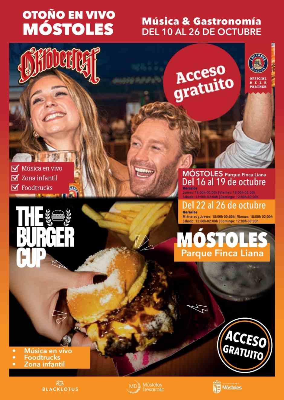 ‘Otoño en Vivo Móstoles’: conciertos gratuitos, gastronomía y ocio para todos