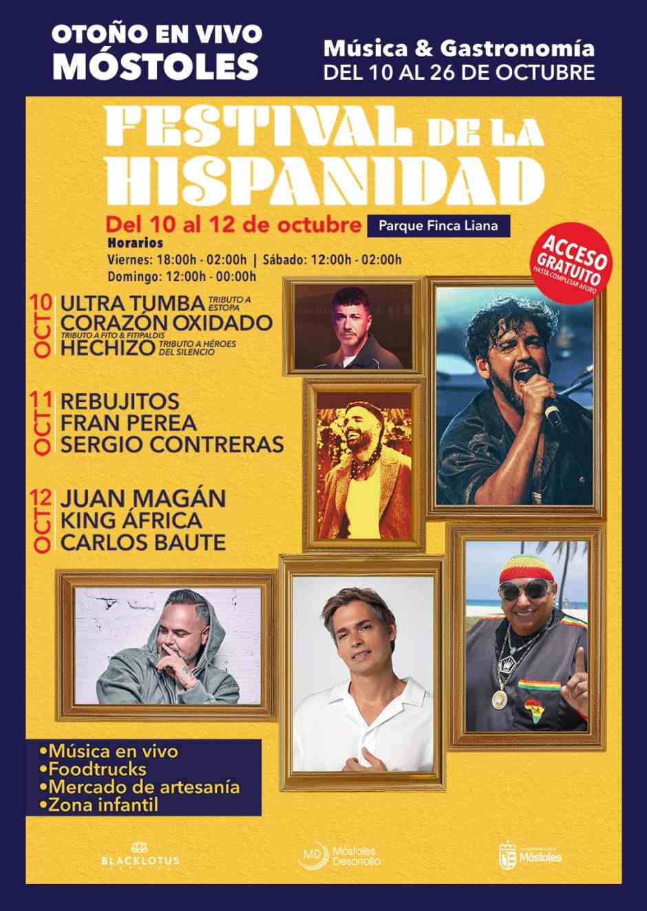 ‘Otoño en Vivo Móstoles’: conciertos gratuitos, gastronomía y ocio para todos
