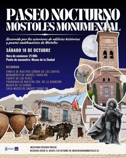 Móstoles Monumental aterriza con con un paseo guiado nocturno y gratuito por edificios históricos