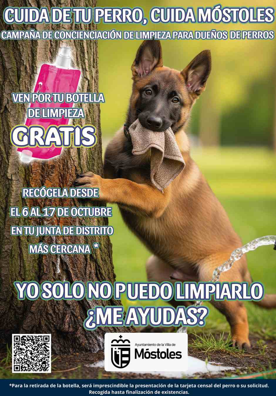 Lucha contra los orines de los perros en Móstoles