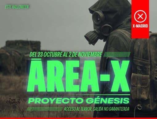 Los vecinos de Móstoles podrán disfrutar del 'Area X: Proyecto Génesis' este Halloween en X-Madrid