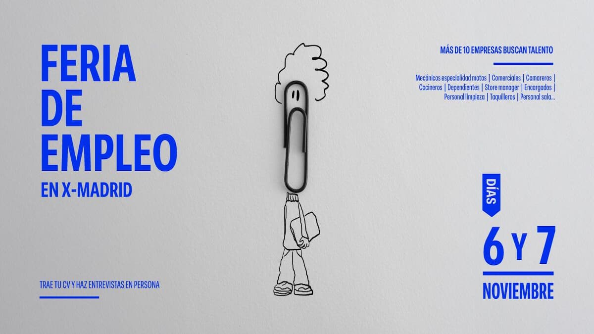Atención, vecinos de Móstoles: X-Madrid organiza su primera feria de empleo esta semana Atención, vecinos de Móstoles: X-Madrid organiza su primera feria de empleo esta semana
