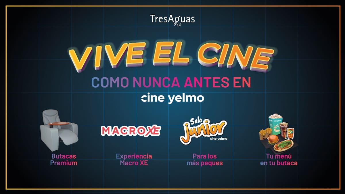 El renovado Cine Yelmo de TresAguas eleva la experiencia cinematográfica al siguiente nivel para los vecinos de Móstoles