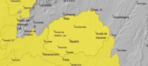 La AEMET activa la alerta amarilla en Móstoles ante la llegada de fuertes lluvias y tormentas