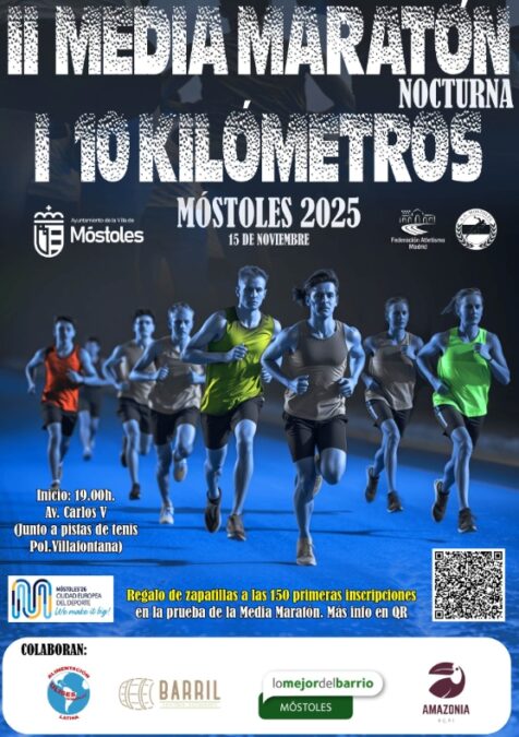 Qué hacer en Móstoles este fin de semana: la media maratón nocturna, el II Festival Flamenco y mucho más