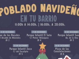Llegan los poblados navideños a todos los rincones de Móstoles