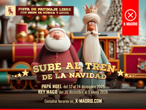 Sube al tren de la Navidad a solo unos minutos de Móstoles en X-Madrid