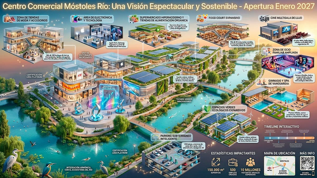 Móstoles contará con un gran centro comercial en el año 2027: llega Móstoles Río