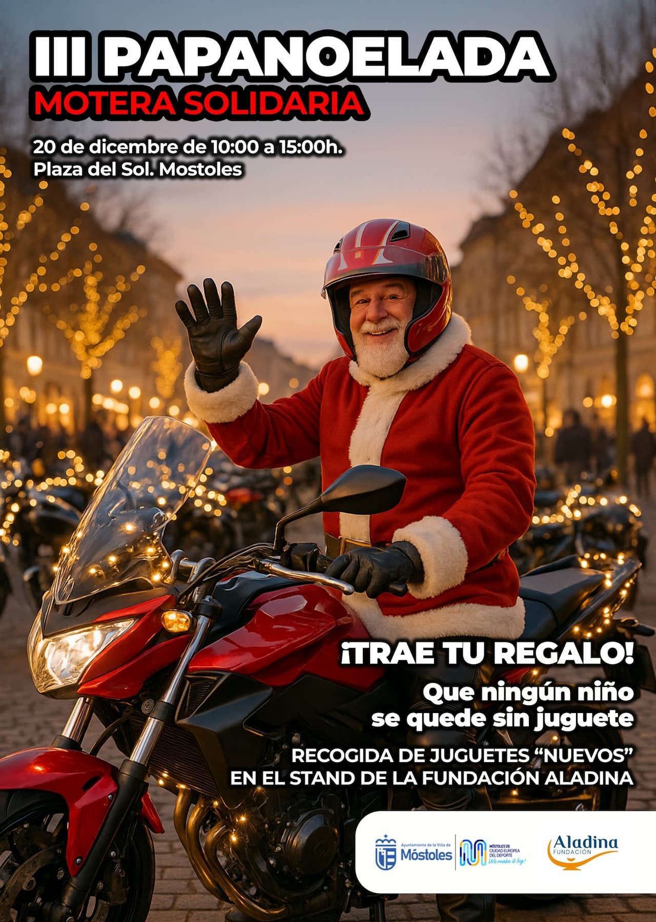 Móstoles celebrará su III Papanoelada Motera estas Navidades: dónde y cuándo será