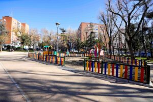 Obras de mejora en el Parque de Castilla y León de Móstoles