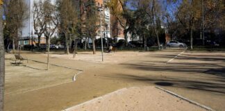 Obras de mejora en el Parque de Castilla y León de Móstoles