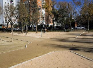 Obras de mejora en el Parque de Castilla y León de Móstoles