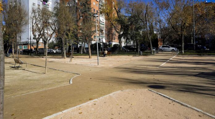 Obras de mejora en el Parque de Castilla y León de Móstoles