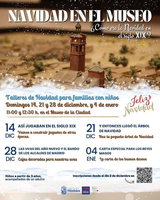 Un escape room, casitas de chocolate y mucho más en los talles de Cultura de Móstoles en Navidad