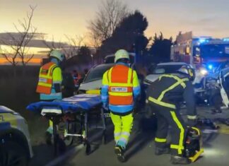 Varios heridos son trasladados a Móstoles tras un grave accidente múltiple en la M-507