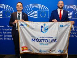 Móstoles recibe el título de Ciudad Europea del Deporte 2026 en Bruselas Móstoles recibe el título de Ciudad Europea del Deporte 2026 en Bruselas