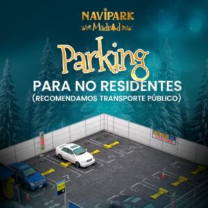 Así podrán aparcar los visitantes de Navipark en Móstoles durante estas Navidades