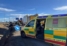 Una mujer de 24 años, herida tras dar varias vueltas de campana en un accidente en la A-5 en Móstoles