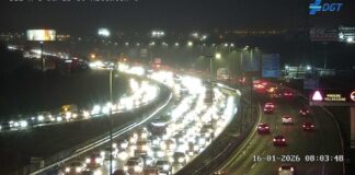 Caos para salir de Móstoles: un accidente en la A-5 provoca varios kilómetros de atasco