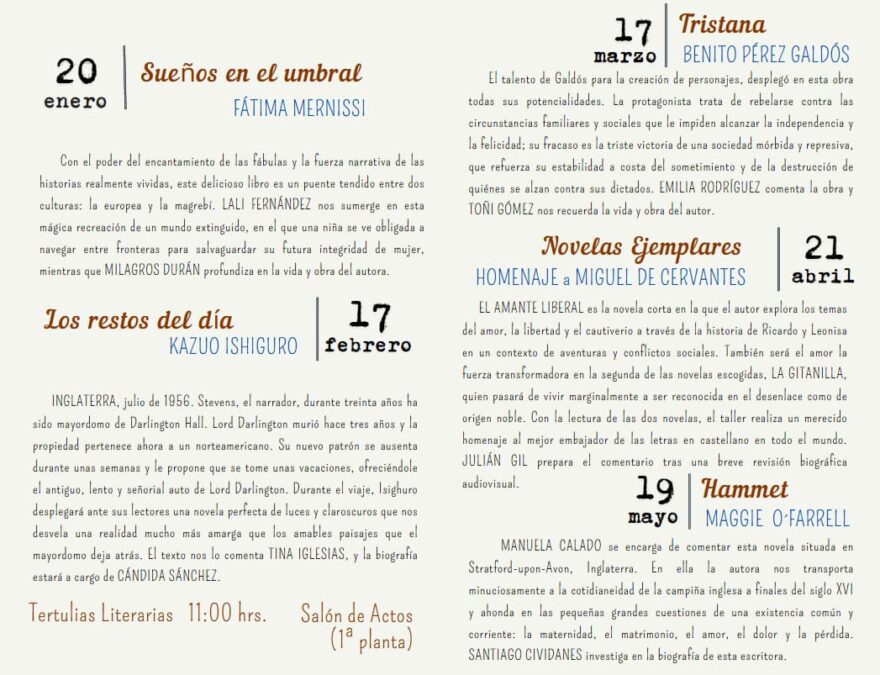 Móstoles estrena su XXXIII Ciclo Literario completamente gratis: fechas y libros confirmados