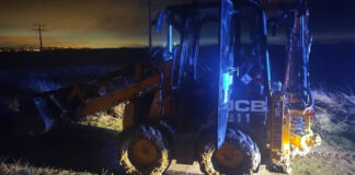 Detenido un hombre por robar una máquina excavadora en Móstoles